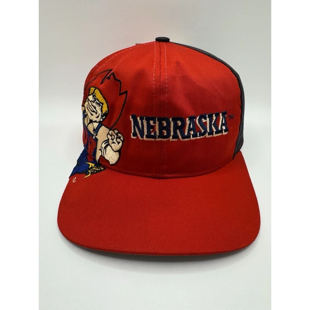 VTG Nebraska Huskers Herbie Husker Big Logo Snapback Hat Twins Enterprise